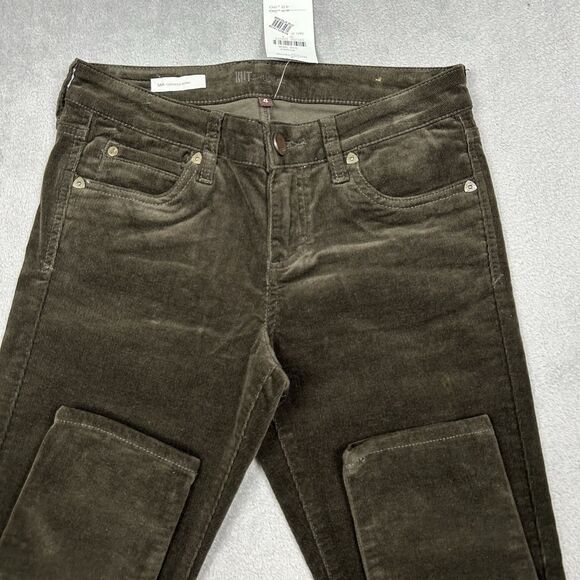 Kut From The Kloth MIA Toothpick Skinny Brown Corduroy Pants Academia Women's 4 - Picture 4 of 12